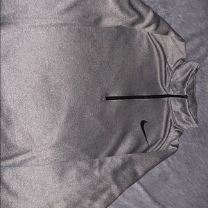 Large Grey Nike Dri-Fit Non Hooded Sweatshirt